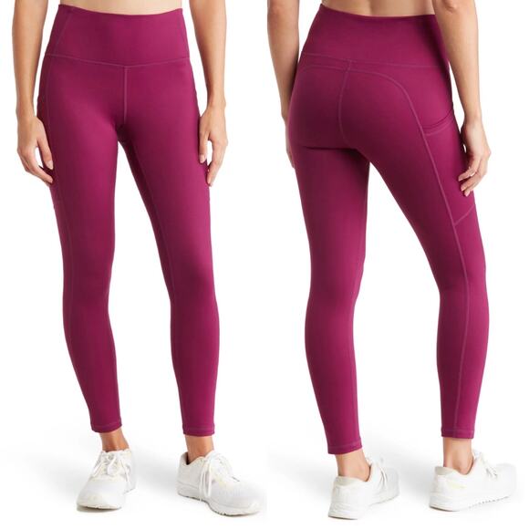 Z by Zella High Waist 7/8 Daily Pocket Leggings in Purple Caspia, XS - Picture 1 of 9